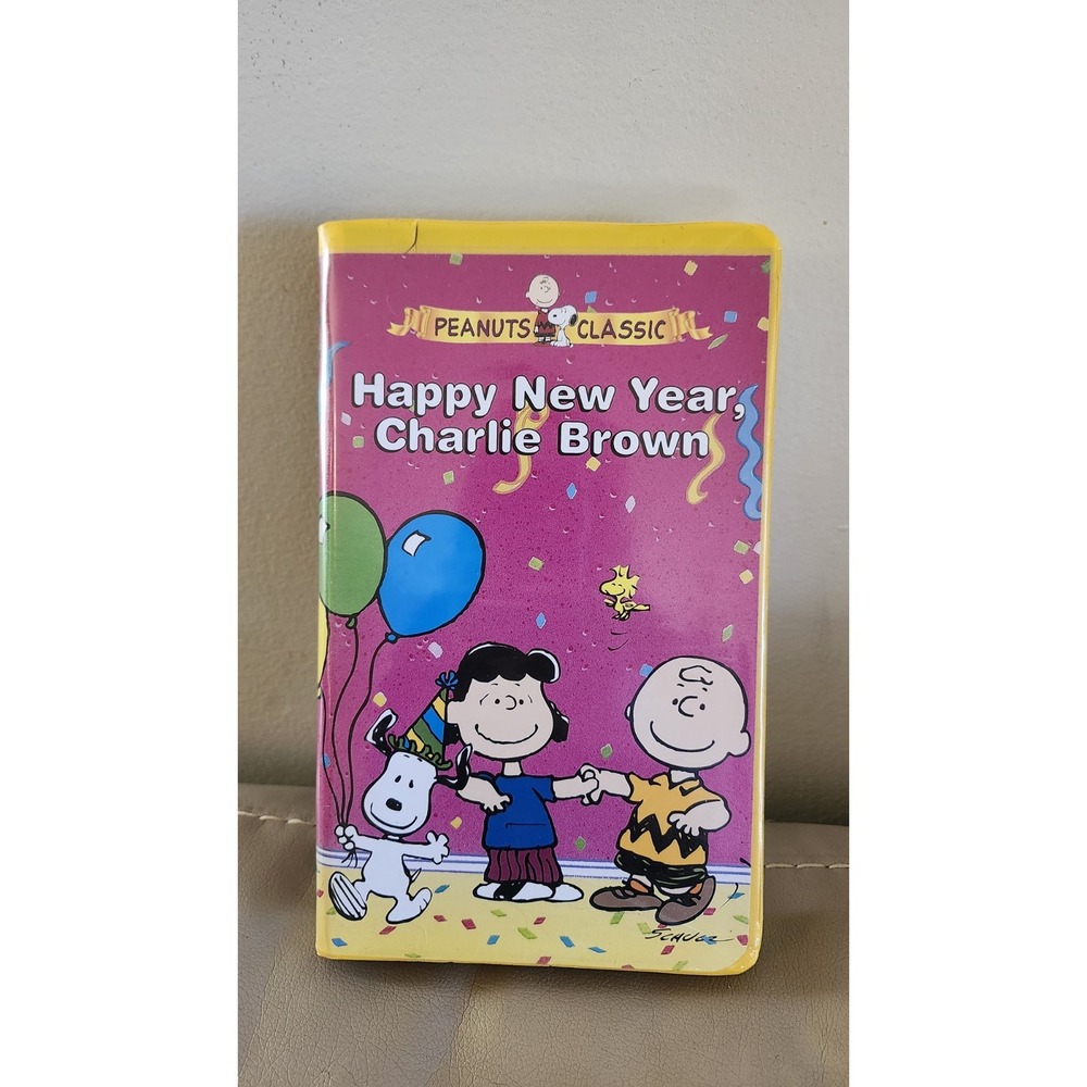 Happy New Year, Charlie Brown (VHS, 1996, Clamshell) Peanuts Classic